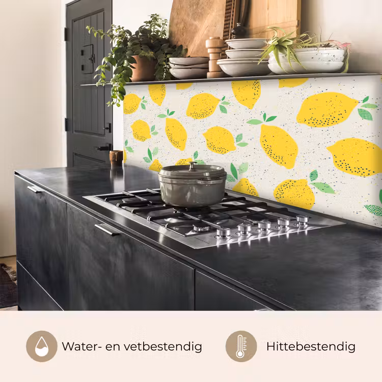 Citroen - Fruit - Vintage - Design keuken achterwand 2 middel 871 -usp_NL
