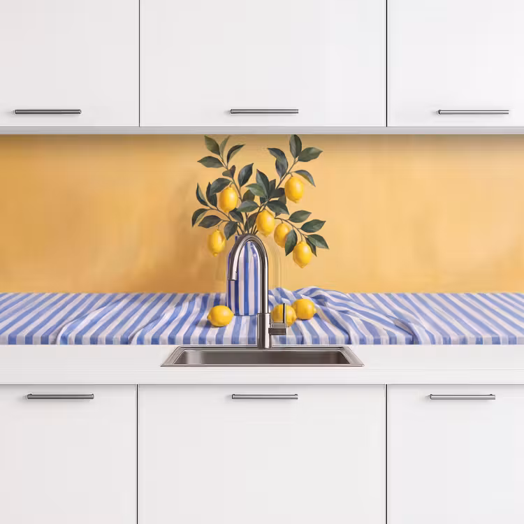 Keuken achterwand - Citroen - Stilleven - Modern - Citroen - Stilleven - Modern keuken achterwand 2 middel