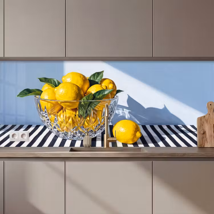 Keuken achterwand - Citroenen - Fruit - Geel - Citroenen - Fruit - Geel keuken achterwand 2 middel zz_3dshopping