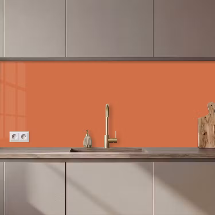 Classic - Terracotta - Oranje keuken achterwand 2 middel 871 zz_3dshopping