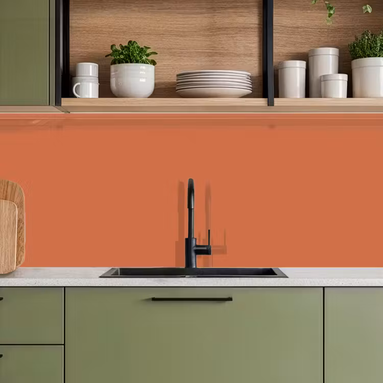 Classic - Terracotta - Oranje keuken achterwand 2 middel 871 -sfeer3