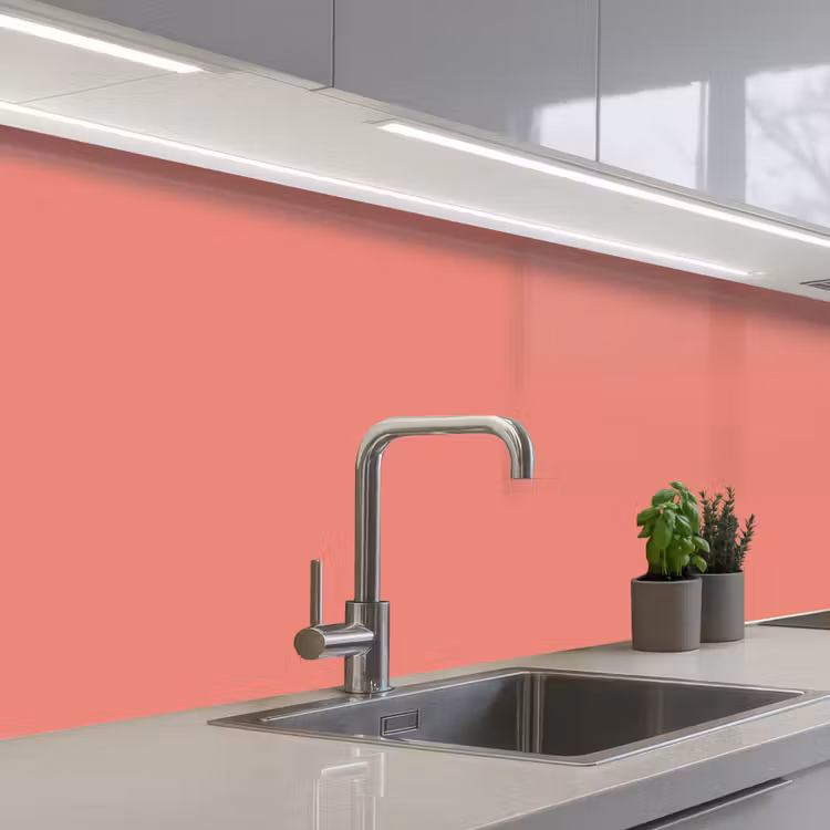 Coral - Reef - Rood keuken achterwand 2 middel 871 -3d_schuin