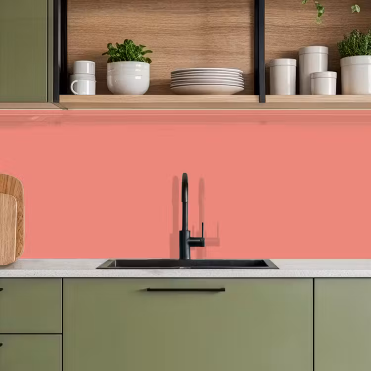 Coral - Reef - Rood keuken achterwand 2 middel 871 -sfeer3