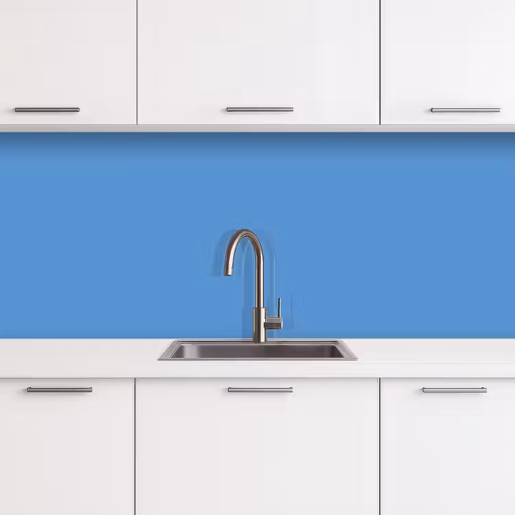 Cornflower - Blue - Blauw keuken achterwand 2 middel 871 -3d