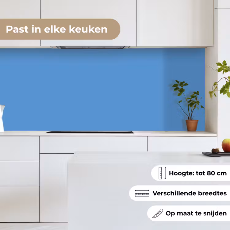 Cornflower - Blue - Blauw keuken achterwand 2 middel 871 -sfeer4_NL