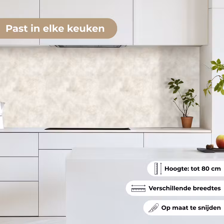 Crèmebeige - Marmer - Aders keuken achterwand 2 middel 871 -sfeer4_NL