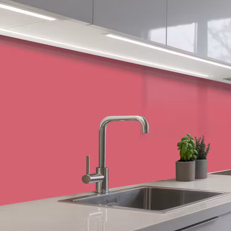 Crimson - Rose - Roze keuken achterwand 2 middel 871 -3d_schuin