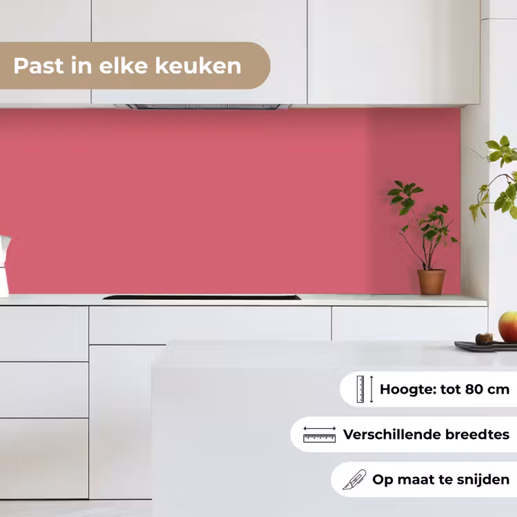 Crimson - Rose - Roze keuken achterwand 2 middel 871 -sfeer4_NL