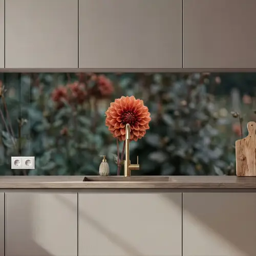 Keuken achterwand - Dahlia - Bloem - Natuur - Sfeervol