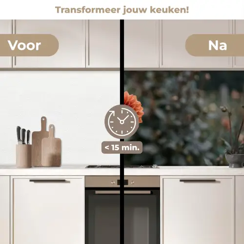 Dahlia - Bloem - Natuur - Sfeervol keuken achterwand 2 middel -voor-na2_NL