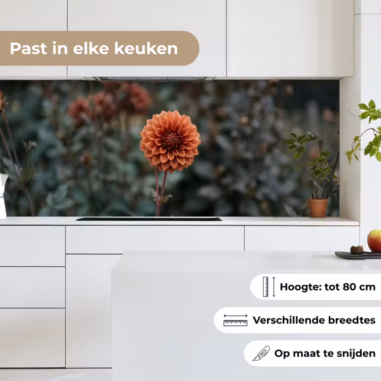 Dahlia - Bloem - Natuur - Sfeervol keuken achterwand 2 middel -sfeer4_NL