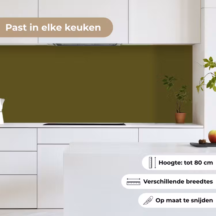 Dark - Olive - Groen keuken achterwand 2 middel 871 -sfeer4_NL