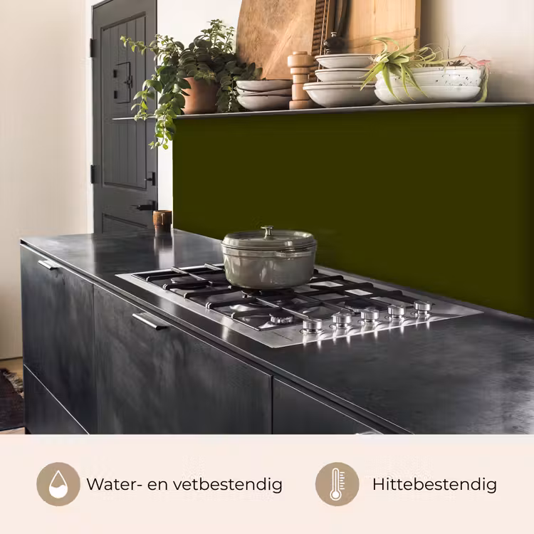 Dark - Olive - Groen keuken achterwand 2 middel 871 -usp_NL