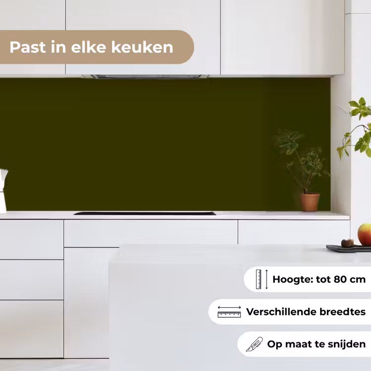 Dark - Olive - Groen keuken achterwand 2 middel 871 -sfeer4_NL