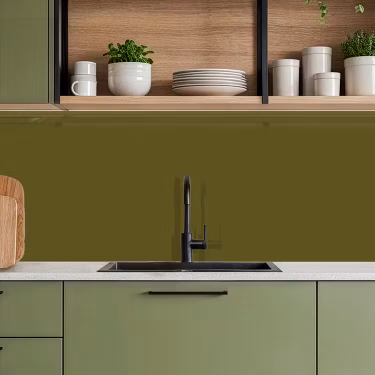 Dark - Olive - Groen keuken achterwand 2 middel 871 -sfeer3