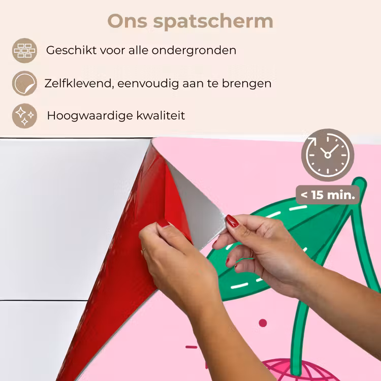 Decoratie - Disco-bal - Feest - Roze keuken achterwand spatscherm klein -spatscherm_NL