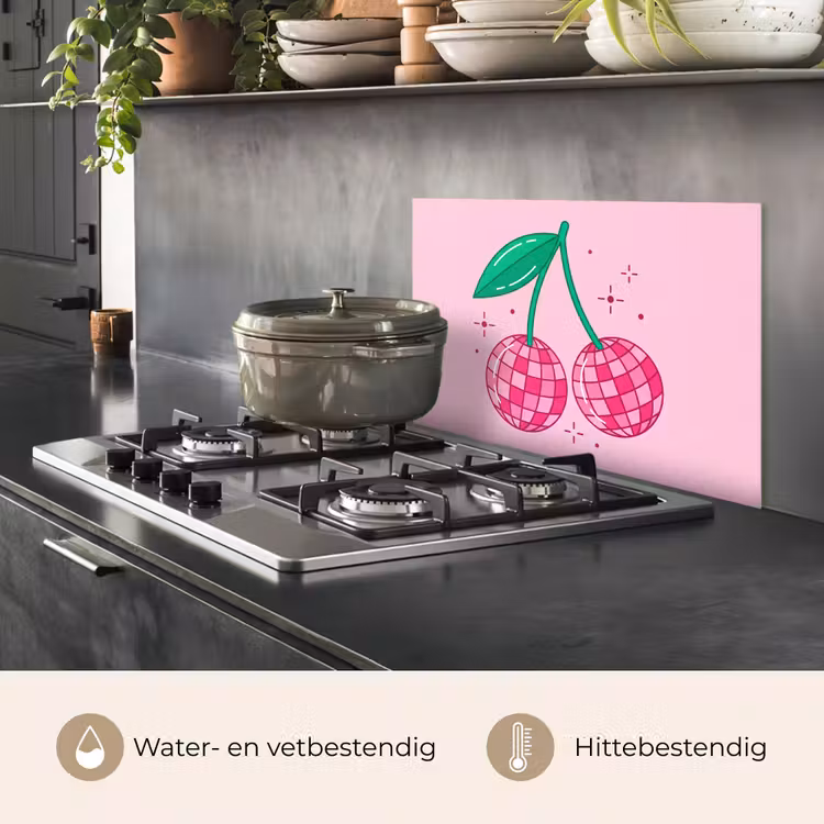 Decoratie - Disco-bal - Feest - Roze keuken achterwand spatscherm klein -usp_NL