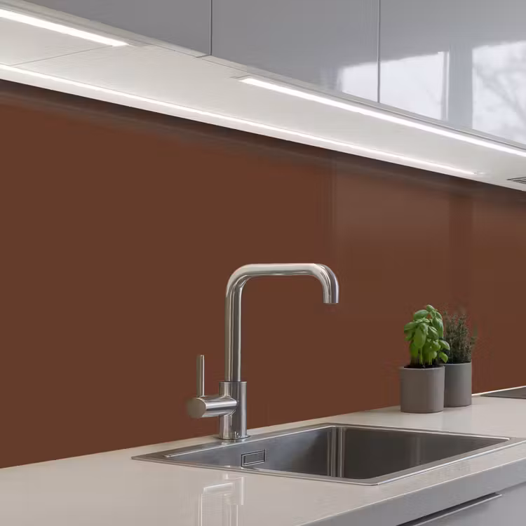 Deep - Clay - Brown - Bruin keuken achterwand 2 middel 871 -3d_schuin