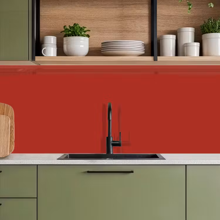 Deep - Crimson - Rood keuken achterwand 2 middel 871 -sfeer3