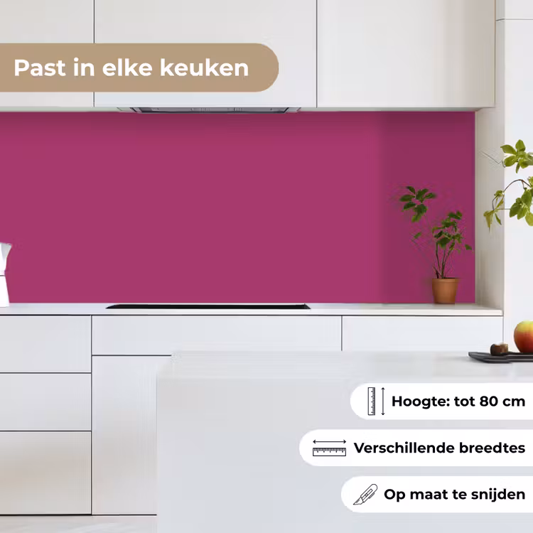 Deep - Magenta - Paars keuken achterwand 2 middel 871 -sfeer4_NL