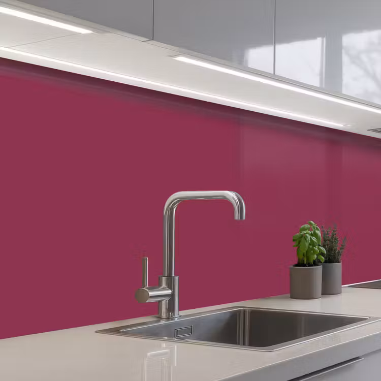 Deep - Rasberry - Rood keuken achterwand 2 middel 871 -3d_schuin