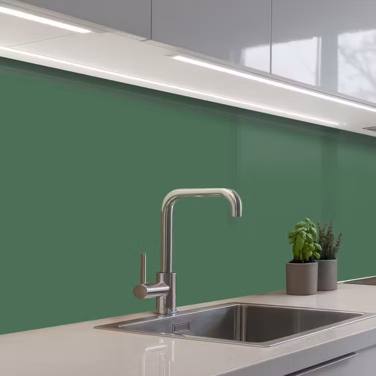 Deep - Sagewood - Groen keuken achterwand 2 middel 871 -3d_schuin