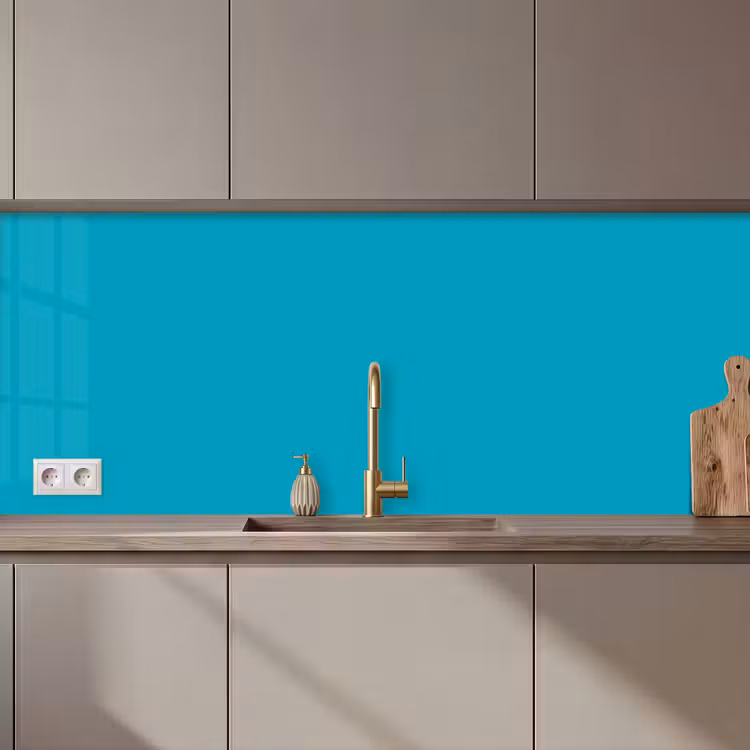 Deep - Turquoise - Turkoois keuken achterwand 2 middel 871 zz_3dshopping