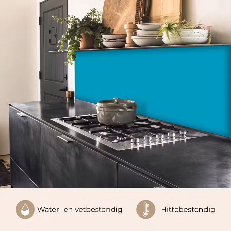 Deep - Turquoise - Turkoois keuken achterwand 2 middel 871 -usp_NL