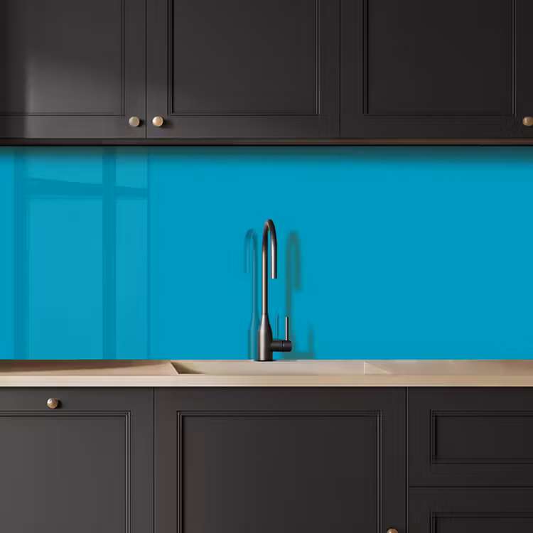 Deep - Turquoise - Turkoois keuken achterwand 2 middel 871 -sfeer1