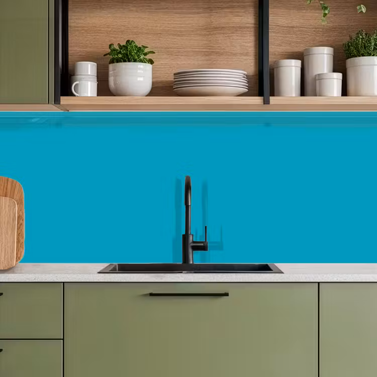 Deep - Turquoise - Turkoois keuken achterwand 2 middel 871 -sfeer3