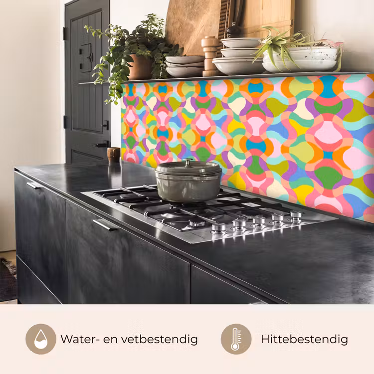 Design - Abstract - Kleuren - Retro keuken achterwand 2 middel 871 -usp_NL