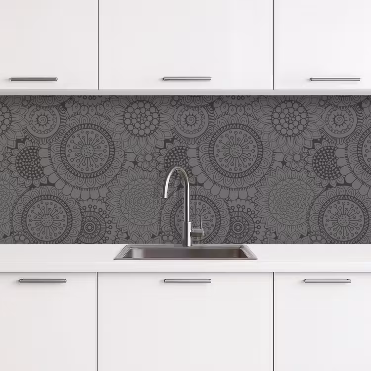 Design - Bohemian - Zonnebloem keuken achterwand 2 middel 871 -3d