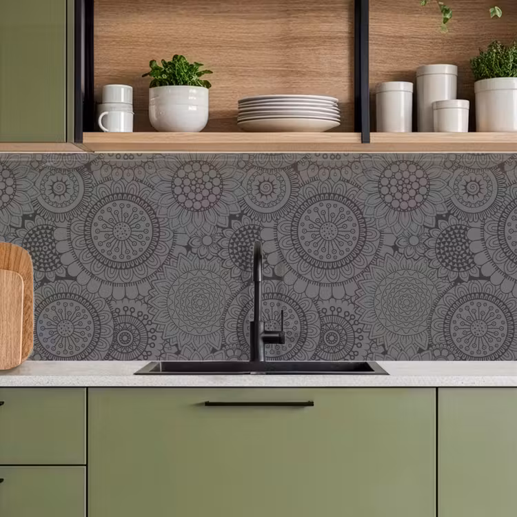 Design - Bohemian - Zonnebloem keuken achterwand 2 middel 871 -sfeer3
