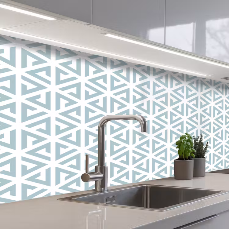 Design - Geometrie - Patroon - Driehoek keuken achterwand 2 middel 871 -3d_schuin