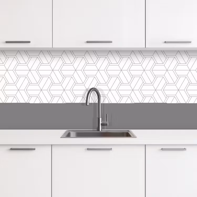 Design - Geometrie - Patroon - Lijn keuken achterwand 2 middel 871 -3d