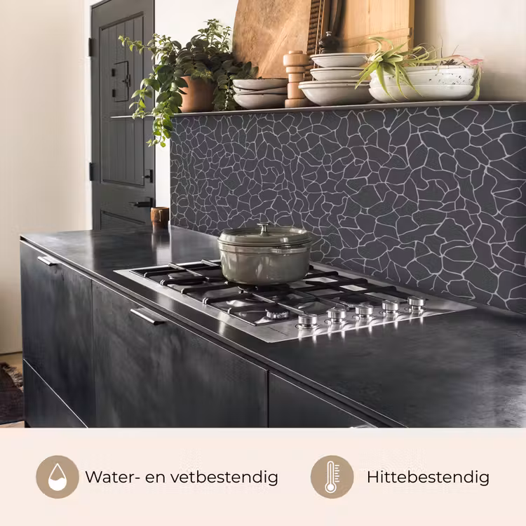 Design - Geometrie - Zwart keuken achterwand 2 middel 871 -usp_NL