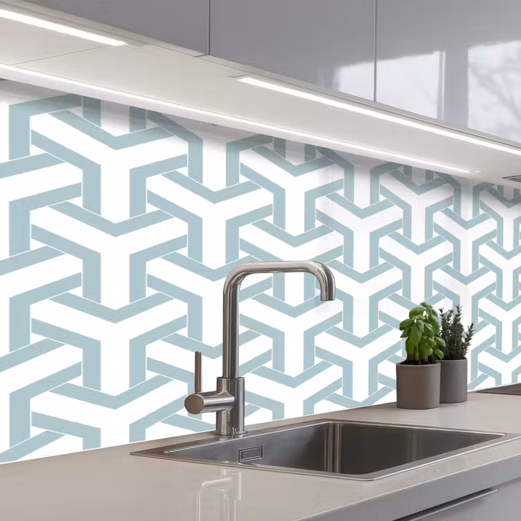 Design - Lijn - Patroon keuken achterwand 2 middel 871 -3d_schuin