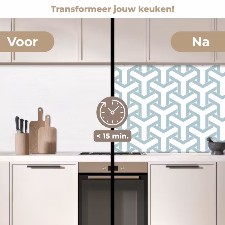 Design - Lijn - Patroon keuken achterwand 2 middel 871 -voor-na2_NL