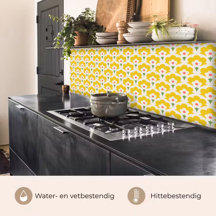 Design - Retro - Seventies - Geel keuken achterwand 2 middel 871 -usp_NL