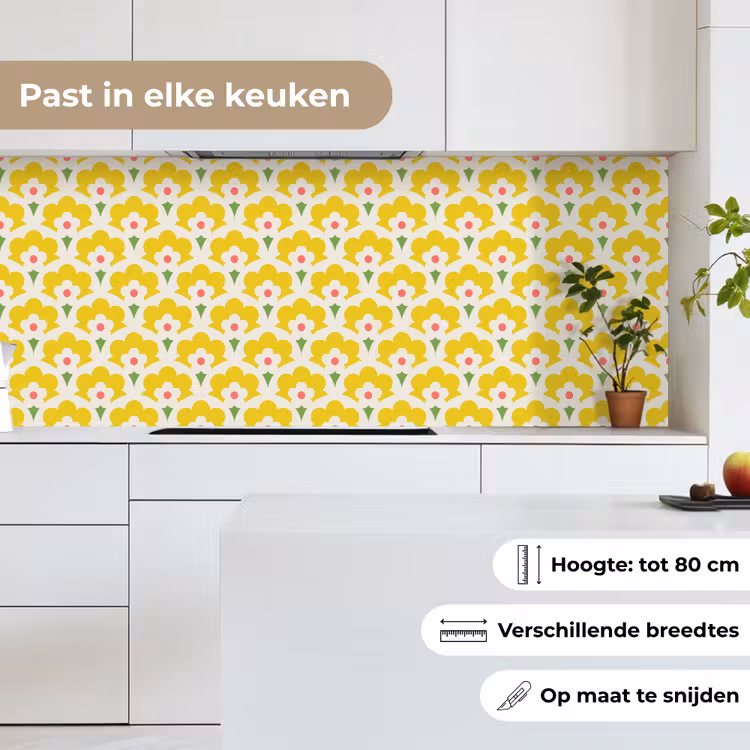 Design - Retro - Seventies - Geel keuken achterwand 2 middel 871 -sfeer4_NL