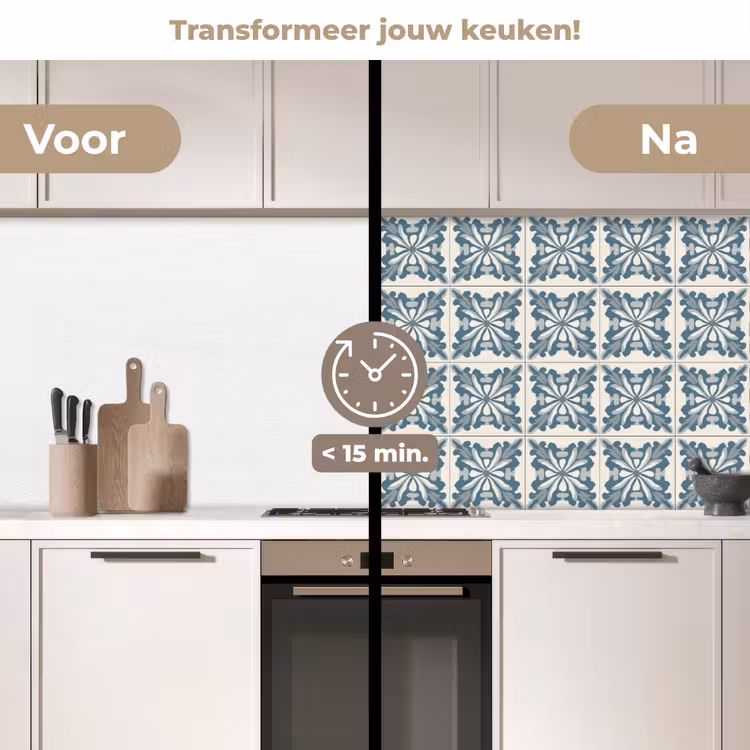Dessin - Tegel - Blauw keuken achterwand 2 middel 871 -voor-na2_NL
