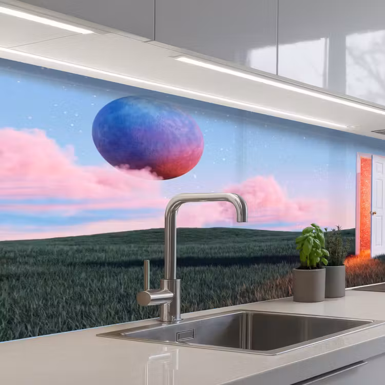Keuken achterwand - Deur - Fantasie - Ruimte - Deur - Fantasie - Ruimte keuken achterwand 2 middel