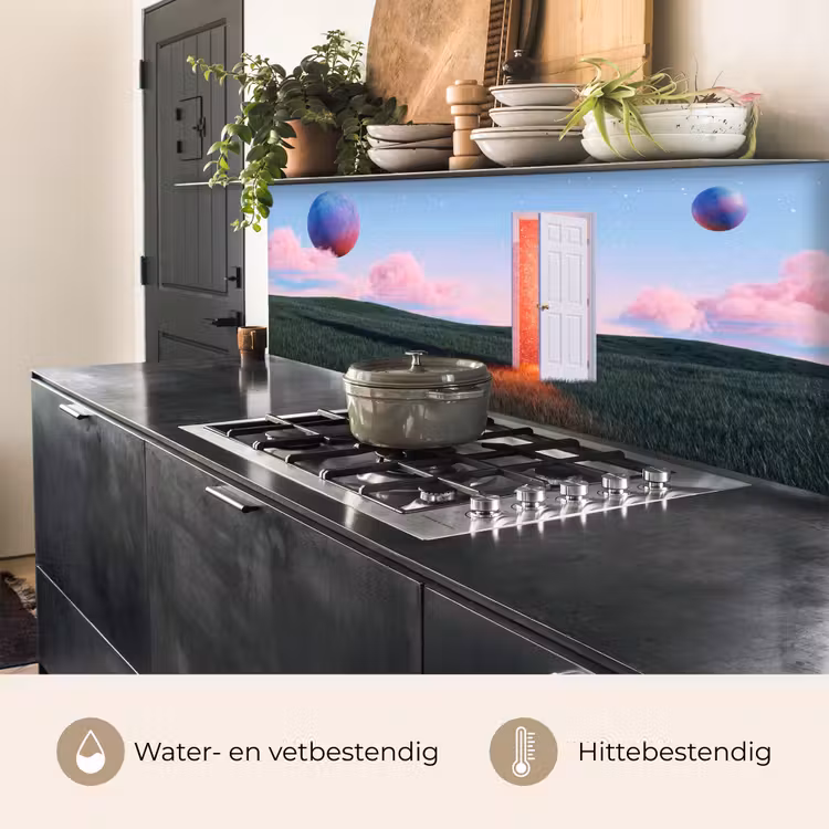 Keuken achterwand - Deur - Fantasie - Ruimte - Deur - Fantasie - Ruimte keuken achterwand 2 middel