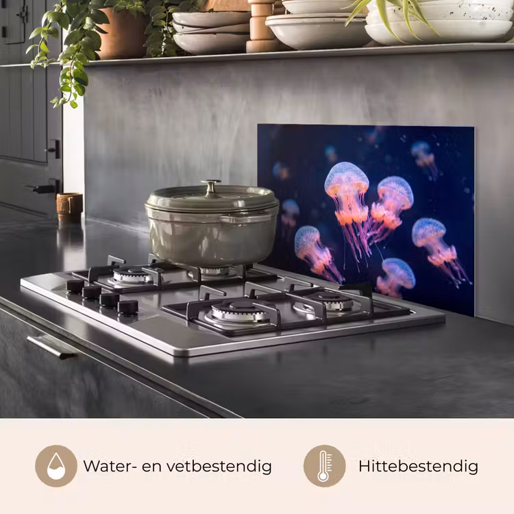 Dier - Onderwater - Natuur - Roze - Mysterieus keuken achterwand spatscherm klein -usp_NL