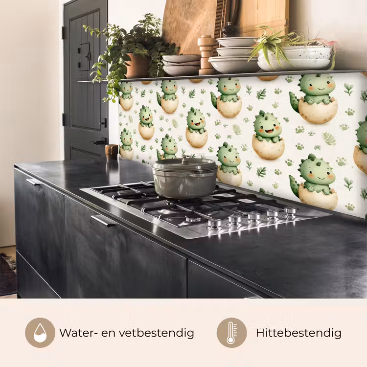 Dino - Eieren - Groen keuken achterwand 2 middel 871 -usp_NL