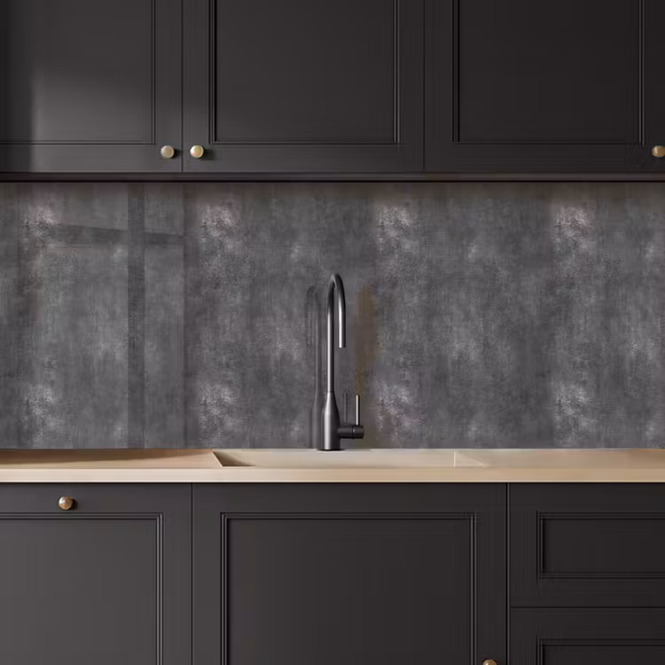 Donkergrijs - Ruw - Beton keuken achterwand 2 middel 871 -sfeer1