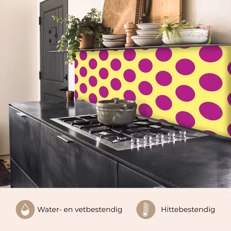 Dots - Klassiek - Geel keuken achterwand 2 middel 871 -usp_NL