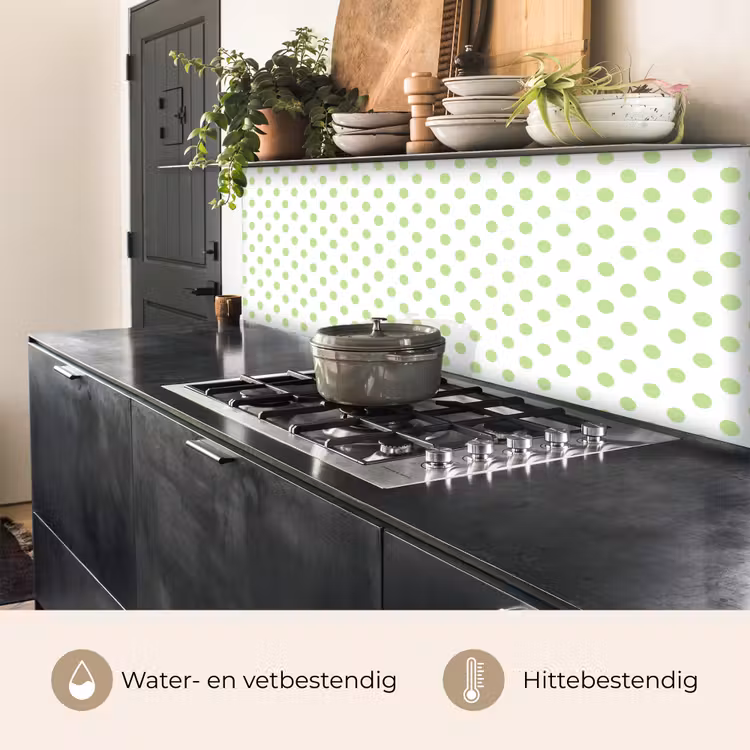 Dots - Klassiek - Groen keuken achterwand 2 middel 871 -usp_NL