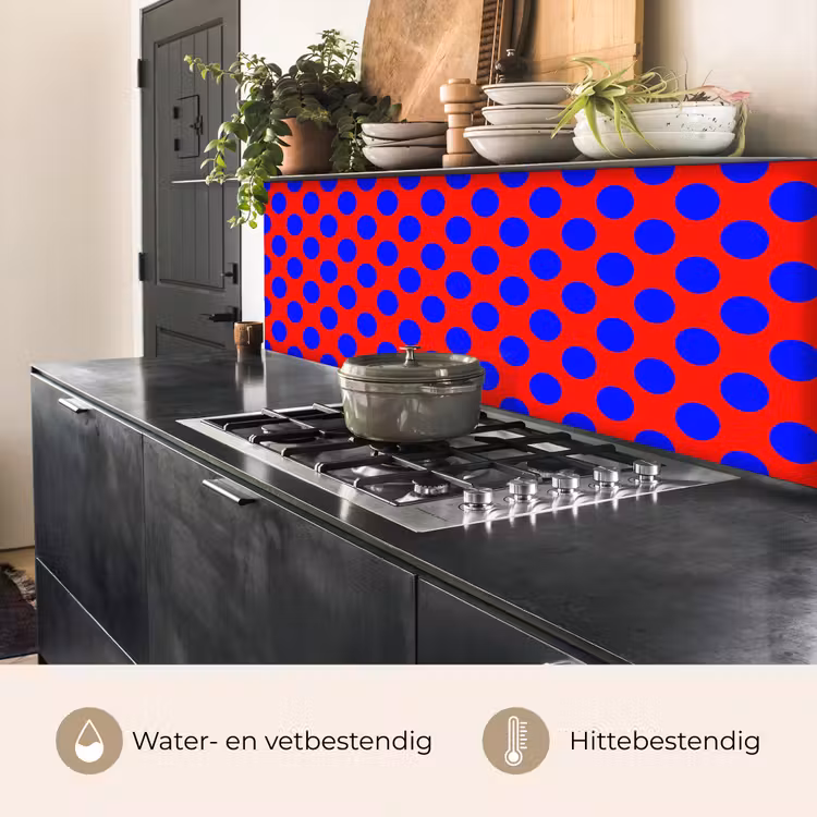 Dots - Klassiek - Rood keuken achterwand 2 middel 871 -usp_NL