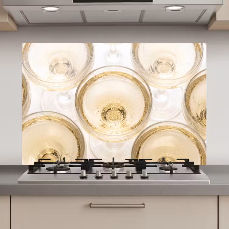 Drank - Glazen - Feest - Goud keuken achterwand spatscherm klein -3d_website